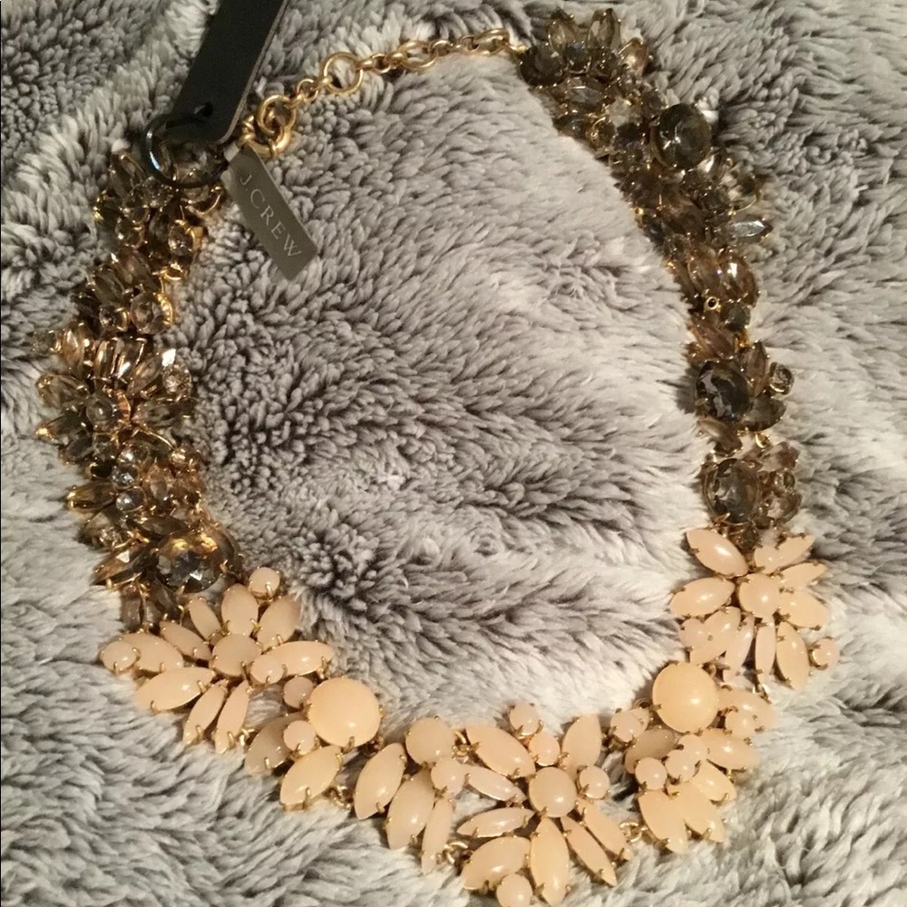 J. Crew two tone floral necklace NWT